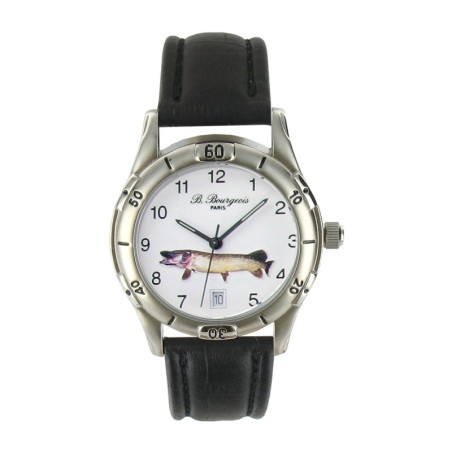 Montre Cadran Décor Brochet Analogique Quartz 5ATM Made in France