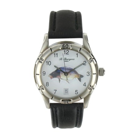 Montre Cadran Décor Carpe Analogique Quartz 5ATM Made in France