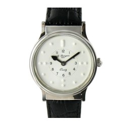 Montre Braille en Acier Analogique Quartz + 2 Bracelets