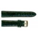 Bracelet de Montre 20mm Vert en Crocodile Véritable Fabrication Artisanale