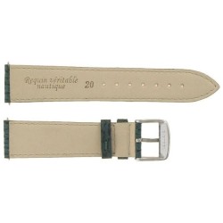 Bracelet de Montre 20mm Vert en Requin Véritable Nautic Fabrication Artisanale