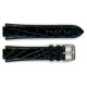 Bracelet de Montre 22mm Noir encoche de 14mm en Crocodile Véritable