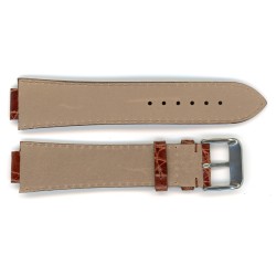 Bracelet de Montre 22mm Gold encoche de 14mm en Crocodile Véritable