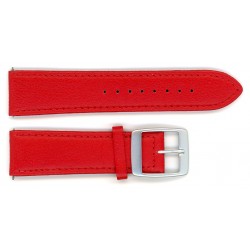 Bracelet de Montre 22mm Cuir Rouge Cuir de Veau Waterproof Fabrication Artisanale