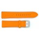 Bracelet de Montre 20mm Cuir Orange Cuir de Veau Waterproof Fabrication Artisanale