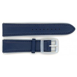 Bracelet de Montre 20mm Cuir Bleu Marine Cuir de Veau Waterproof Fabrication Artisanale