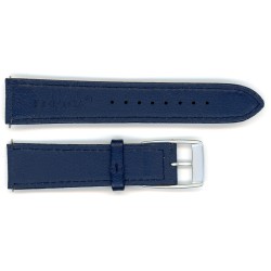 Bracelet de Montre 20mm Cuir Bleu Marine Cuir de Veau Waterproof Fabrication Artisanale