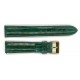 Bracelet de Montre 18mm Vert en Lézard Véritable Fabrication Artisanale