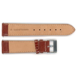 Bracelet de Montre 20mm Gold en Lézard Véritable Fabrication Artisanale