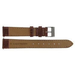 Bracelet de Montre 18mm Gold en Lézard Véritable Fabrication Artisanale