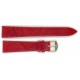 Bracelet de Montre 18mm Rouge en Lézard Véritable Fabrication Artisanale