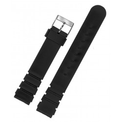 Bracelet de Montre PVC 18mm Noir