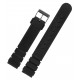 Bracelet de Montre PVC Style Casio 16mm Noir