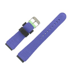 Bracelet de Montre 18mm bicolore en Nylon Touché Velours