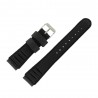 Bracelet de Montre 20mm Noir en Nylon Velours.