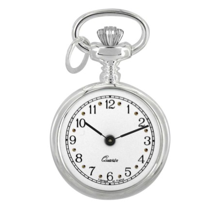 Montre Pendentif Châtelaine Dame Argentée Quartz Made In France