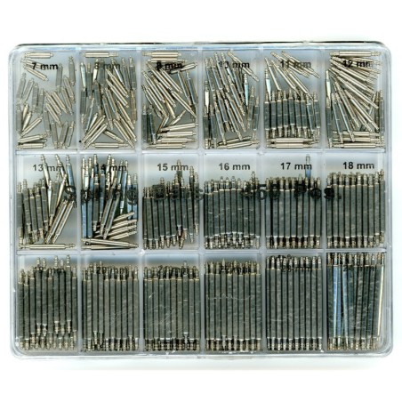 Assortiment de 450 Barrettes Assorties de 07 à 24mm 1.60mm pour Bracelet et Montre