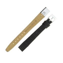 Bracelet de Montre 8mm Noir pour Montres à Anses Soudées en Cuir Véritable