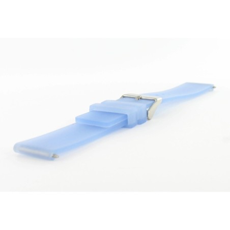 Bracelet de Montre 14mm Bleu en Silicone Rubber