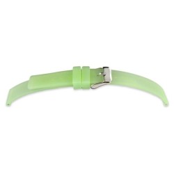 Bracelet de Montre 14mm Vert en Silicone Rubber