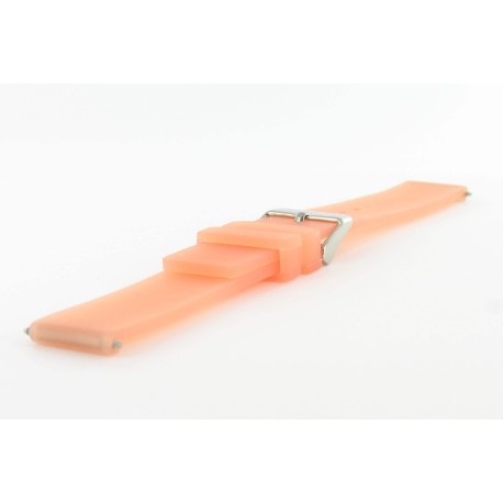 Bracelet de Montre 14mm Orange en Silicone Rubber