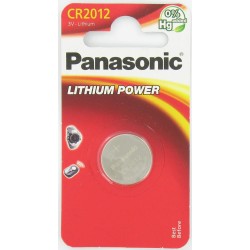 Pile bouton CR2012 Lithium 3 Volts 55 mAh Panasonic