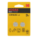 Blister de 2 Piles bouton CR1620 Lithium Max 3 Volts Kodak®