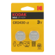 Blister de 2 Piles bouton CR2032 Lithium Max Kodak 3 Volts