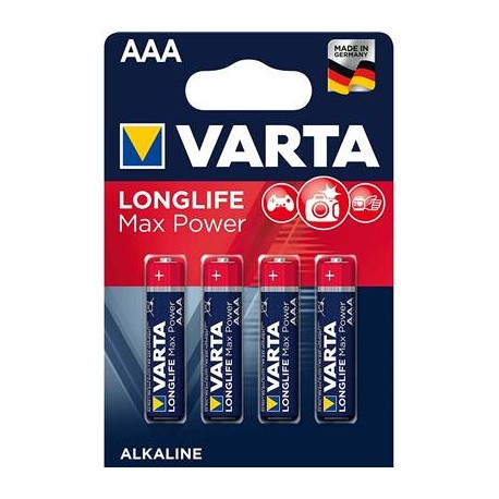 4 Piles LR6 AA Alcaline Longlife Power 1.5 Volts Varta®