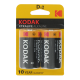 2 Piles LR20 D Alcalines Xtralife 1.5 Volts Kodak®