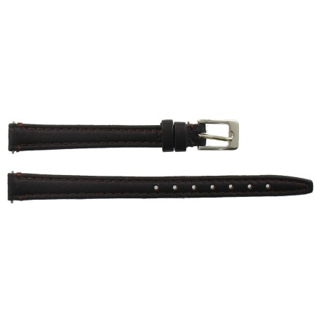 Bracelet de montre en Cuir de vachette classic 12mm Noir