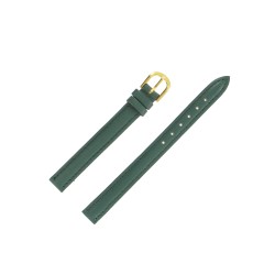 Bracelet de montre 08mm Vert Extra Long en Cuir Véritable