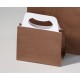 Lots de 10 Sacs Papier Bronze avec anses 200x220x100mm