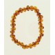 Bracelet Ambre de la Baltique adulte "billes" couleur Milky