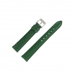 Bracelet de Montre 16mm Vert en Cuir de Buffle Fabrication Artisanale