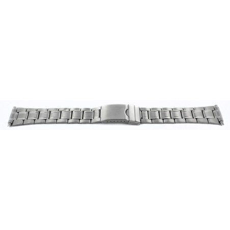 Bracelet de Montre Long Adaptable en largeur de 16 à 22mm en Acier Inoxydable