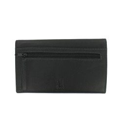 Porte-Monnaie Compagnon Noir en cuir Véritable
