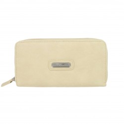 Porte-Monnaie Beige en Simili Cuir