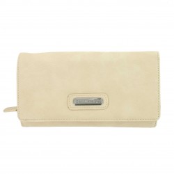 Porte-Monnaie Compagnon Beige en Simili Cuir