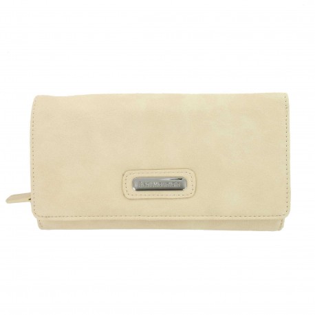 Porte-Monnaie Compagnon Beige en Simili Cuir