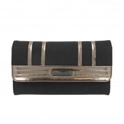 Porte-Monnaie Compagnon Noir Mat en Simili Cuir