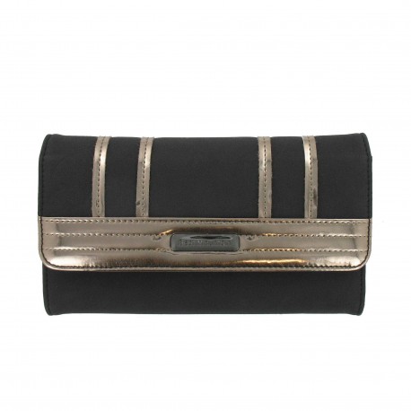 Porte-Monnaie Compagnon Noir Mat en Simili Cuir