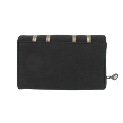 Porte-Monnaie Noir Mat en Simili Cuir