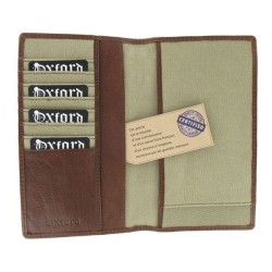 Portefeuille Porte-Chéquier Marron en Simili Cuir