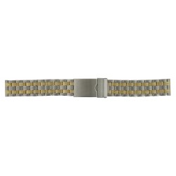 Bracelet de Montre 18mm en Acier Bicolore Inoxydable