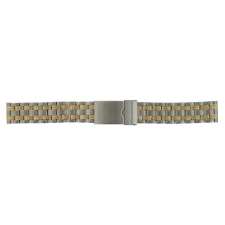 Bracelet de Montre 20mm en Acier Bicolore Inoxydable