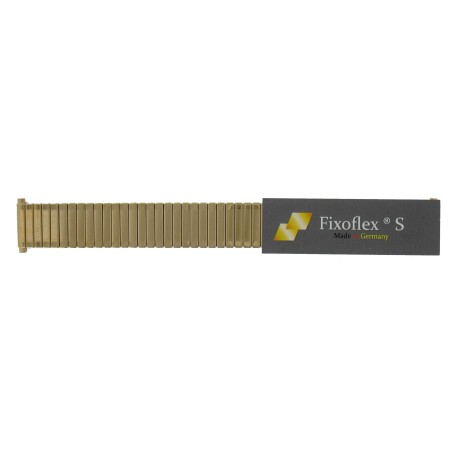 Bracelet Montre Adaptable de 16 à 20mm Fixoflex S Acier Doré Original ROWI FIXOFLEX