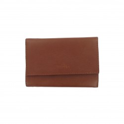 Porte-Monnaie Marron en Simili Cuir