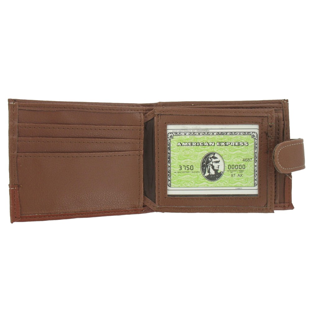 Portefeuille Marron en Simili Cuir Herlaine Paris