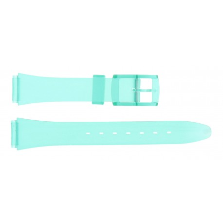 Bracelet de Montre PVC 14mm Vert Translucide